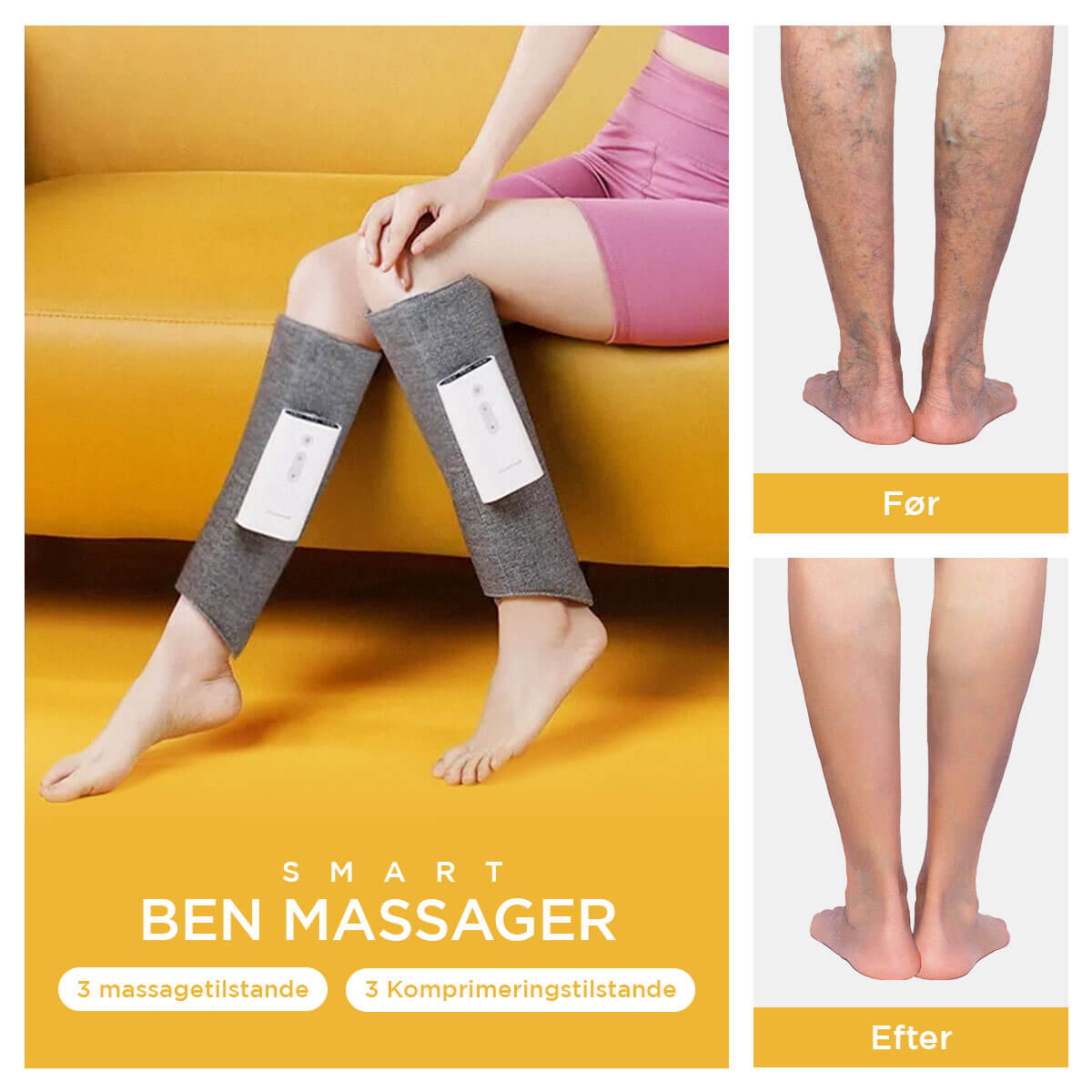 [50% FRA] Stunor™ Opvarmet Benmassageapparat