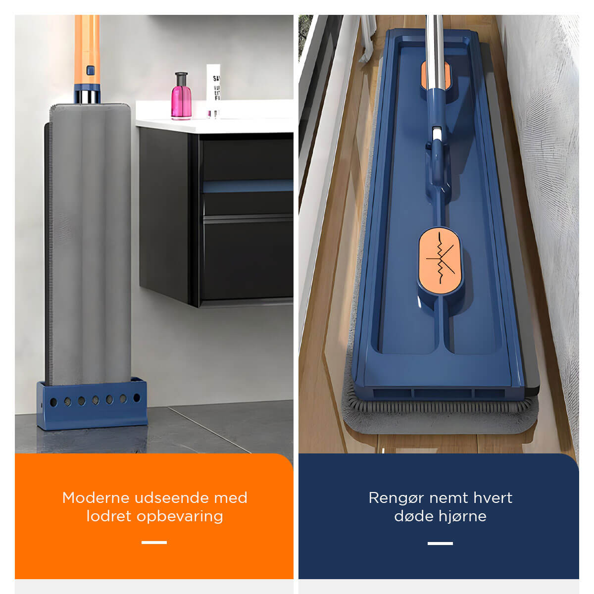 [50% RABAT] - 360° Rengøring Stor Flad Moppe