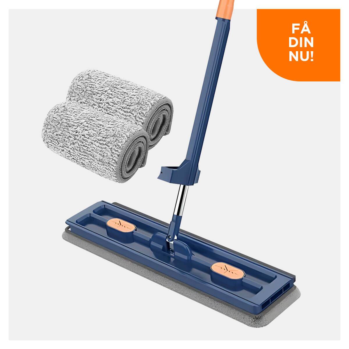 [50% RABAT] - 360° Rengøring Stor Flad Moppe