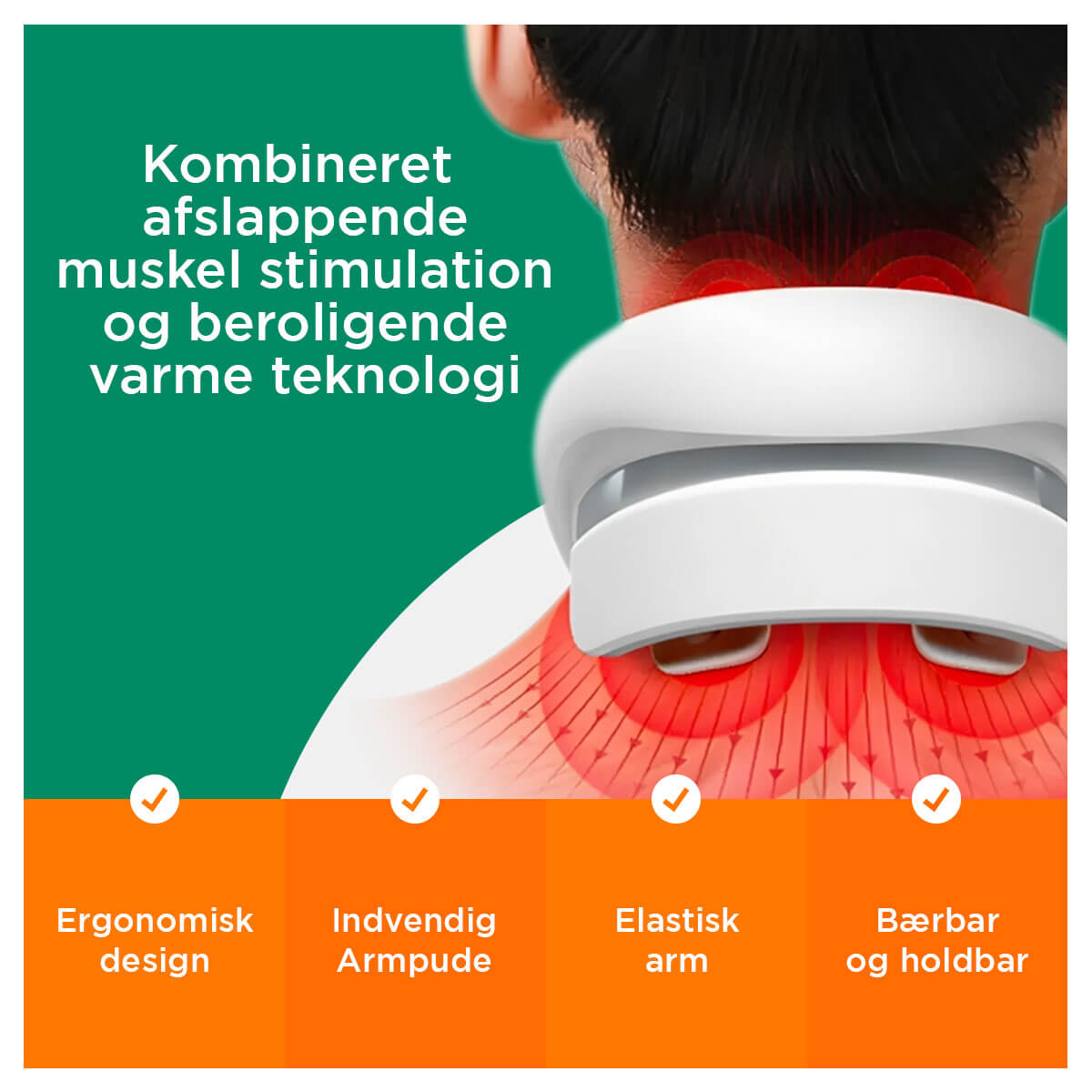 [50% RABAT] Dr.Nakke Aflastning - Digitalt Nakkemassageapparat