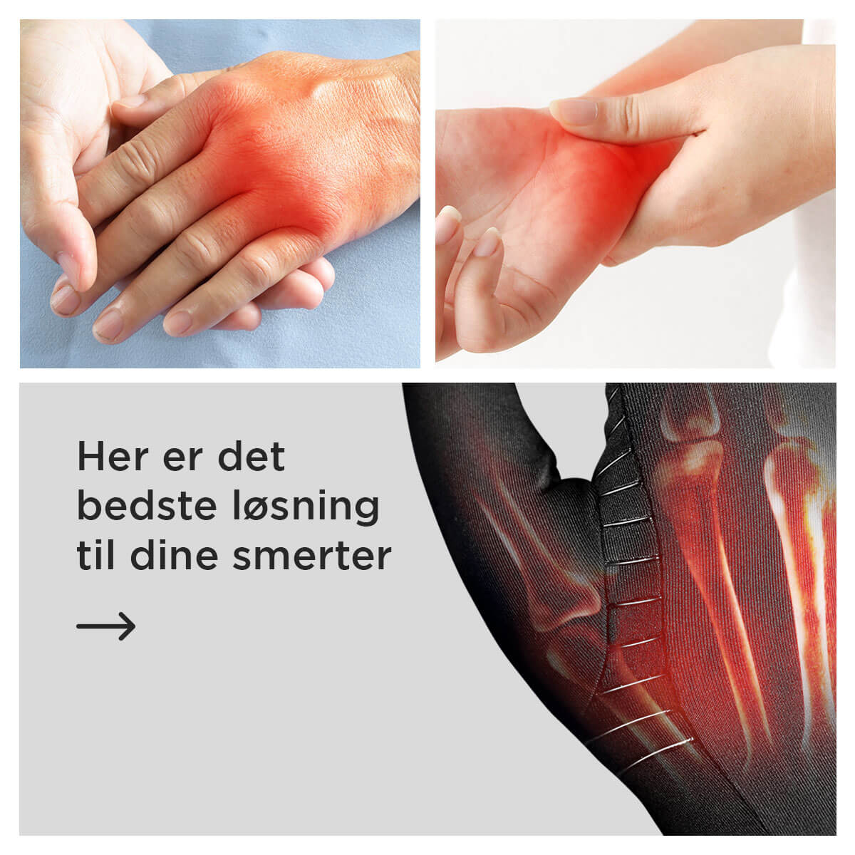 [50% OFF] Dr.Karpaltunnel ™ Smertelindring kobber kompressionshandsker