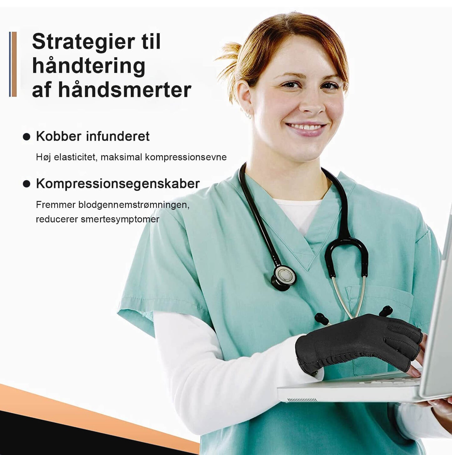 [50% OFF] Dr.Karpaltunnel ™ Smertelindring kobber kompressionshandsker