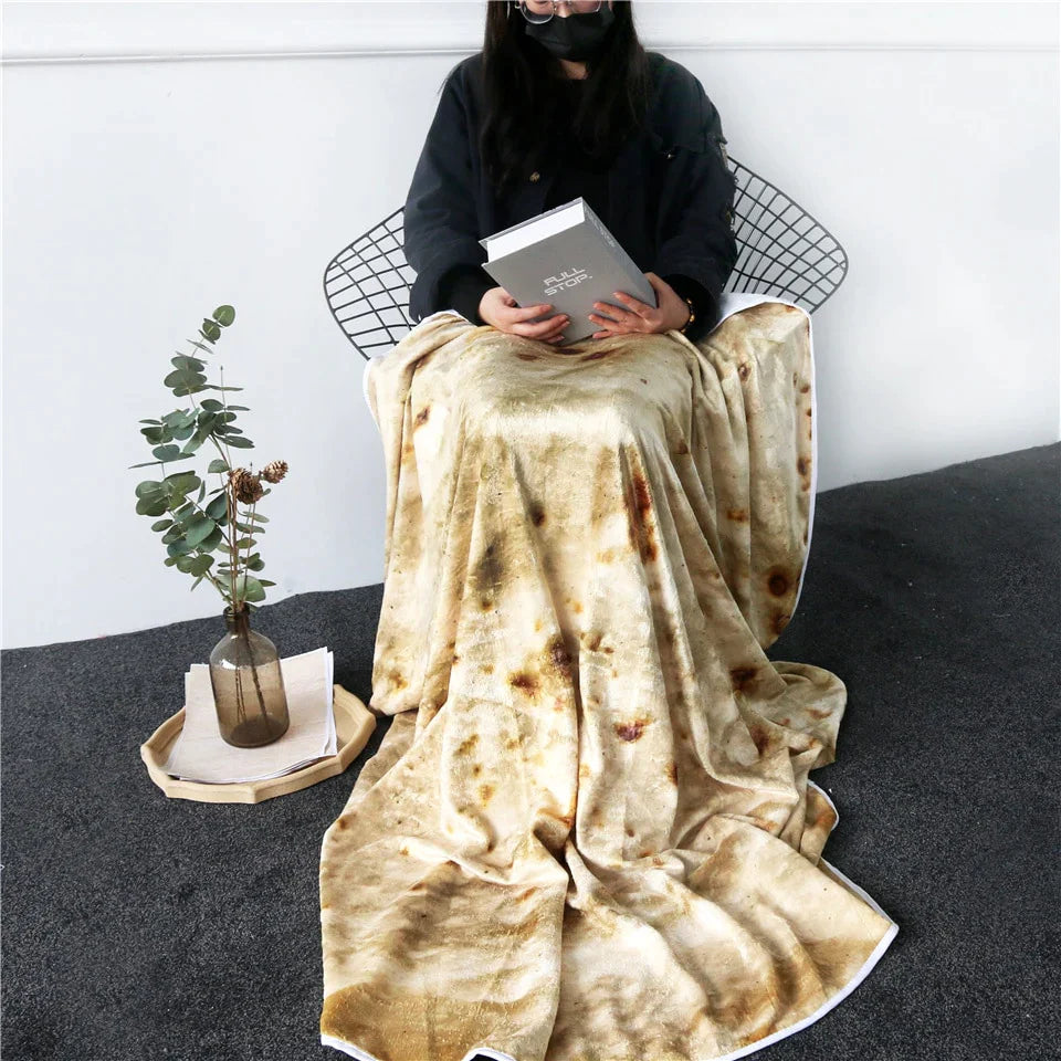 3D Burrito Tortilla-Tæppe